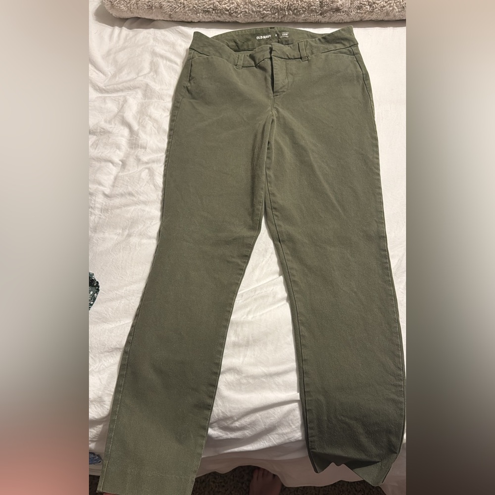 Old Navy Olive Straight Leg Pants